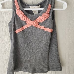 Matilda Jane Gray Tank Top with Pink Accents